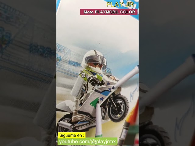 Vídeo relacionado con PLAYMOBIL Color 71377 Moto, diseño Creativo de vehículos con bolígrafos y Accesorios solubles en Agua para Realizar Acrobacias sorprendentes, Juguetes para niños a Partir de 5 años