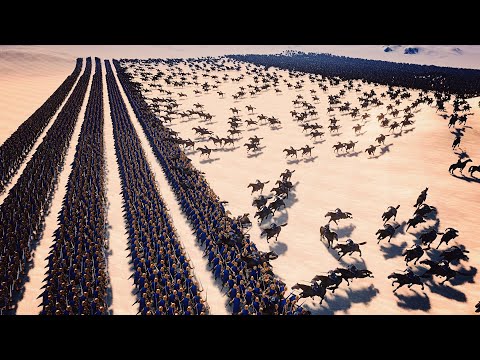 Can 20,000 Cavalry Charge Breach 5 Walls Of Golden Knights? | Ultimate Epic Battle Simulator | UEBS
