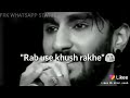 Rab Use   Khush rakhe   Whatsapp Status video stya song   #Short #Shotvideo