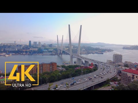 4K Walking Tour with City Sounds - Trip to Vladivostok, Russia