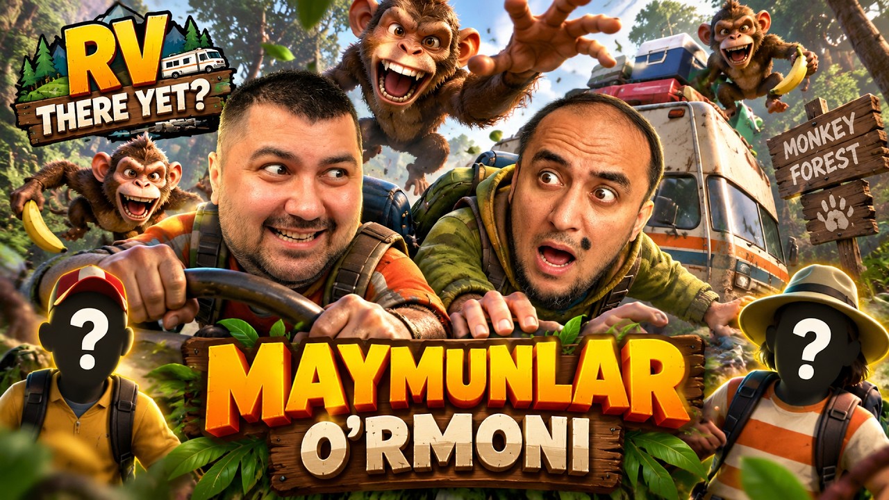 🐒 MAYMUNLAR O‘RMONIGA KIRDIK! 😂 ➜ RV There Yet? #12
