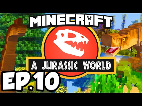 Jurassic World: Minecraft Modded Survival Ep.10 - DINOSAUR EGGS!!! (Rexxit Modpack)