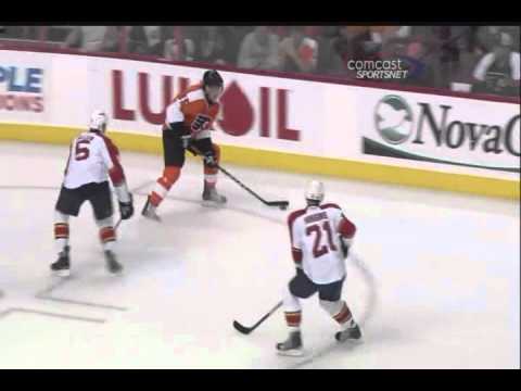 Mike Richards scores vs the Florida Panthers