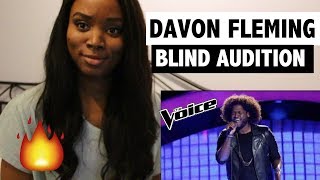 The Voice 2017 Blind Audition - Davon Fleming: "Me and Mr. Jones" - REACTION!
