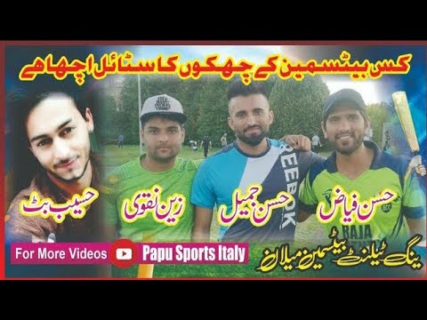 Hassan Fiaz.Hassan Jamil.Zain Naqvi Who is best Hitter Sixes?