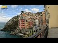 Morning Walk In Riomaggiore Italy Beautiful Italian Seaside Village Tour Walking Tours 4KHD