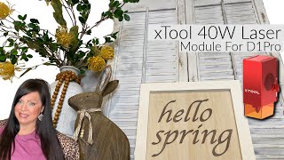 Spring Decorate With Me, Using My xTool 40W Laser!
