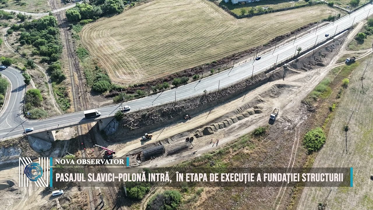 Pasajul Slavici–Polonă intră,  în etapa de execuție a fundației structurii