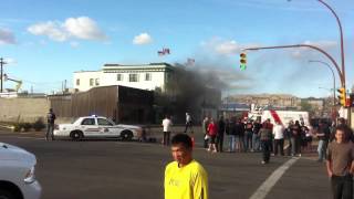Alaska Hotel on fire #1