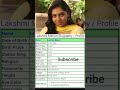 Lakshmi Menon Biography Profile Shorts Shortsfeed