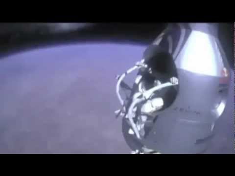 Sergio Ramos's ball hits Felix Baumgartner +SOUND EFFECTS