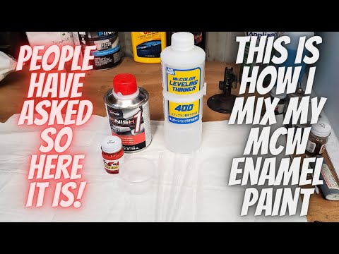 This is how I mix my MCW Enamel paint. It's GREAT Paint!!