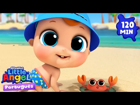 Um Dia na Praia com o Joãozinho🦀| 2 HORAS de Músicas Infantis em Português 🎵 | Little Angel Brasil