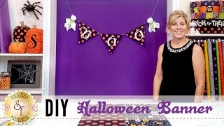 DIY Halloween Banner | a Shabby Fabrics DIY Craft Tutorial