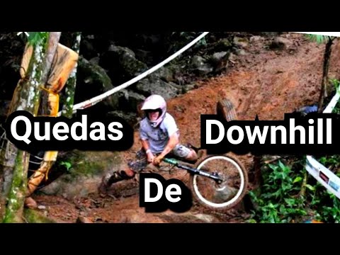 REAGINDO COM O MEU AMIGO AS QUEDAS MAIS FEIAS DO DOWNHILL !! DEMOS MUITAS RISADAS !!