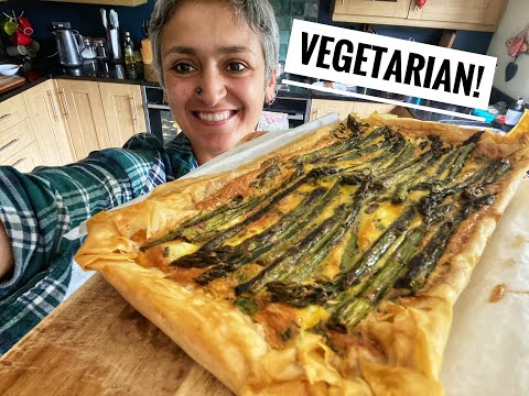 Veg Quiche | Veg Tart | Spring tart with filo pastry | Cook with me | #withme | Food with Chetna