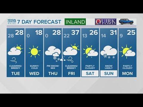 NEWS CENTER Maine Weather Video Forecast