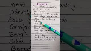 Despacito❤~Luis Fonsi #shorts #viral #lyrics