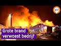 Bedrijfspand in de as