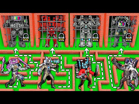 CHOOSE the RIGHT TV MAN TITAN to SAVE from SKIBIDI TOILET in SURVIVAL MAZE in MINECRAFT animation