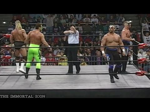 Sting and Lex Luger vs The Road Warriors