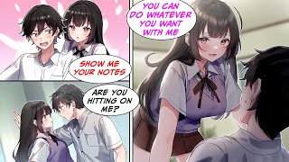 Download lagu [Manga Dub] The pretty girl in my class is so close to me, so I make a move... But she becomes more mp3