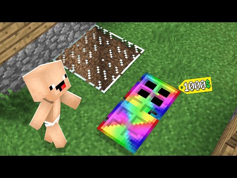 1000$ GİZLİ UZAY YERALTI EV - Minecraft