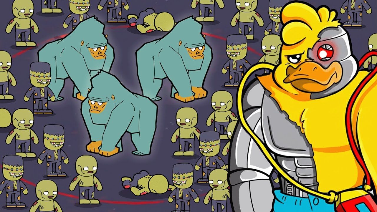 ENFRENTÉ a 100 ZOMBIES vs 3 GORILAS