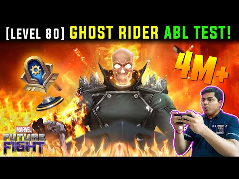 Ghost Rider (level 80) with New Rage Returned Uniform ABL Test | marvel Future Fight