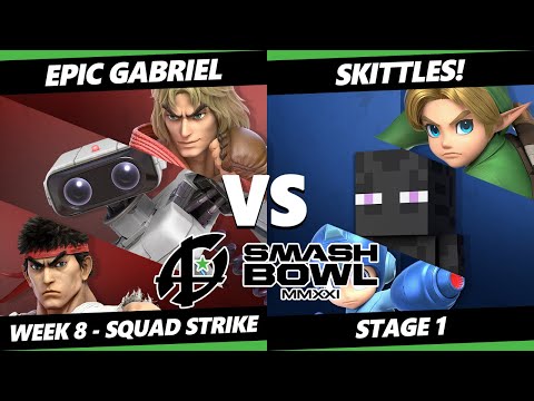 Smash Bowl MMXI Squad Strike SSBU - Epic Gabriel Vs. Skittles - Smash Ultimate Stage 1