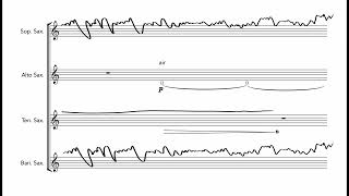 burnt trees will never unburn - for sax quartet (score video)