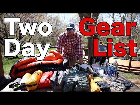 2 Day Backpacking Gear Loadout - Packing It Up