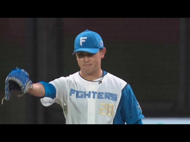 【7回表】好判断!! ファイターズ・河野竜生 見事なフィールディングを見せる!! 2023年5月30日 北海道日本ハムファイターズ 対 東京ヤクルトスワローズ