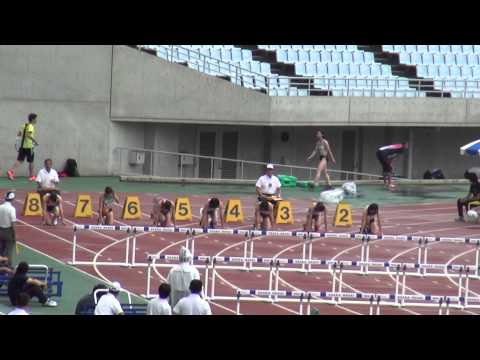 女子木南道孝記念100mH決勝 鄭惠琳13.29木村文子13.32熊谷史子13.58 Jung Hyelim 1st