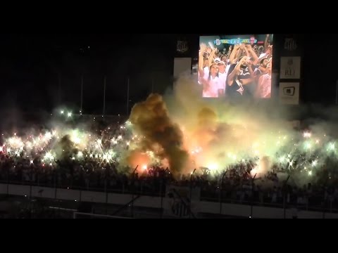 SANTOS Bi-campeão Paulista 2016 - SANTOS 1x0 audax na Vila Belmiro.