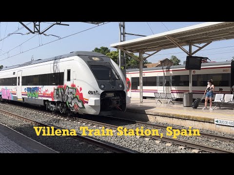 Short Walks Around Villena Train Station, Valencian Community of Spain 🇪🇸 in 4K