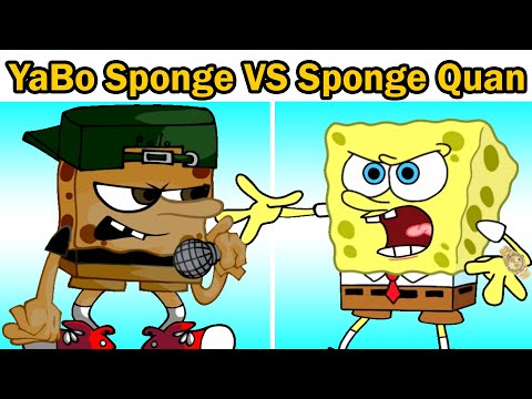 Friday Night Funkin' - YaBo Sponge VS Sponge Quan (FNF Hard)