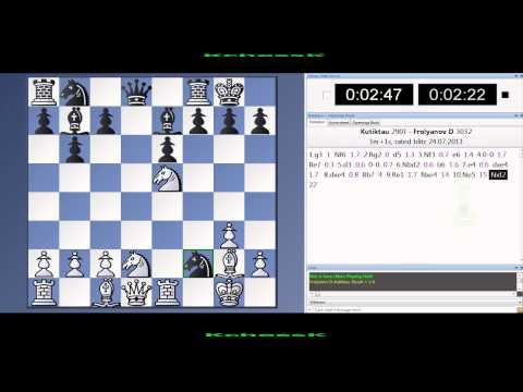 GM Levan Pantsulaia vs GM Dmitry Frolyanov Chess Blitz on Playchess.com
