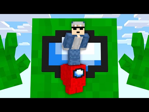 Minecraft, But It's One IMPOSTER Block