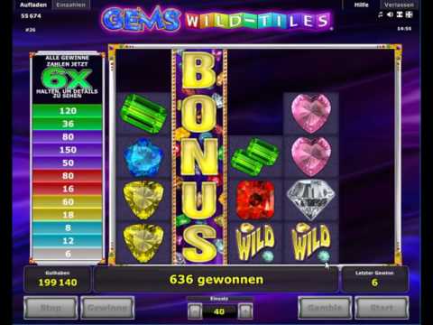 Gems Wild Tiles kostenlos spielen - Novomatic / Novoline