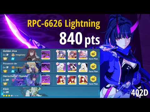 Honkai [Global] EX Abyss RL RPC-6626 (840 pts) GD/PV/HOT 7T + Klein - no Zhenyi