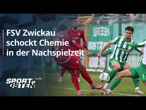 FSV-Zwickau-Matchwinner Eixler schockt Chemie Leipzig in der Nachspielzeit | Sport im Osten | MDR