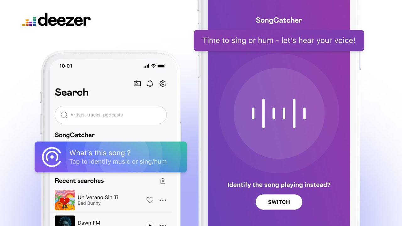 SongCatcher - Identify music in one tap on Deezer - YouTube