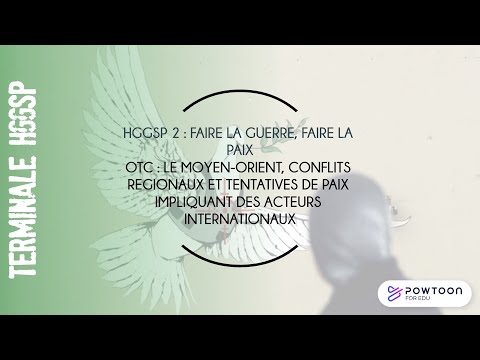 Terminale HGGSP The Middle East, regional conflicts and attempts at peace