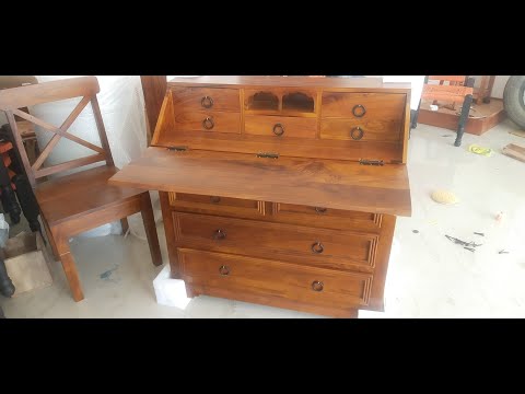 Sheesham wood study table chair set