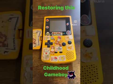 Restoring Childhood Gameboy! #japan #tokyo #nintendo #game #retro #retrocollective #restoration #old