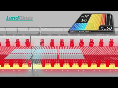 Комбинированная печь для закалки плоского стекла с верхним нагревом LandGlass LD-AT3 JetConvection