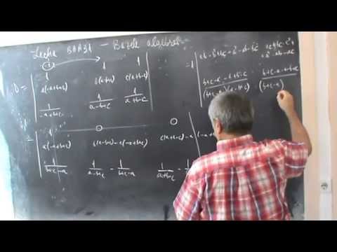 Lectia BAA 31-  Calcul determinant de ordin 3