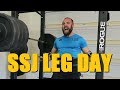 Bajheera - SUPER SAIYAN LEG DAY ft. 405 Squat (PR @ 198lbs!) - Powerbuilding Gym Vlog