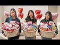 Making Eachother VALENTINES BASKETS ️ Eslis